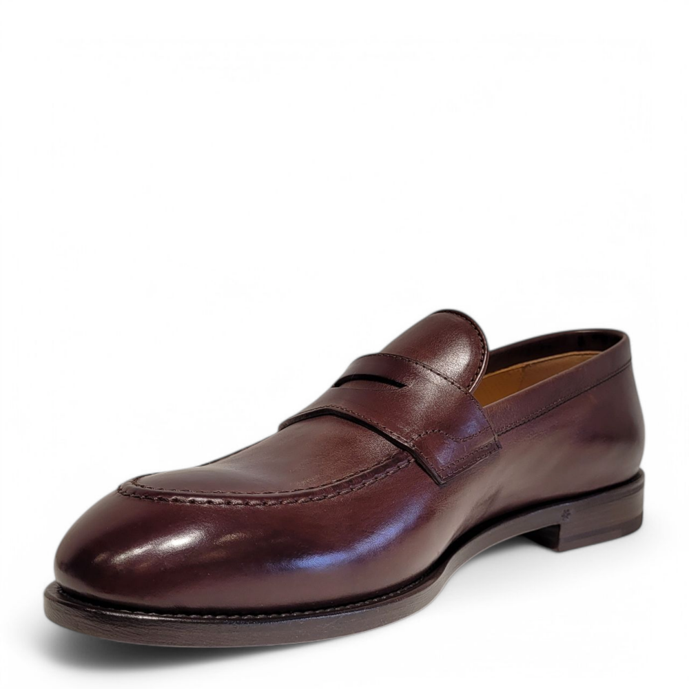 Loafers 75415P maro din piele naturala 105