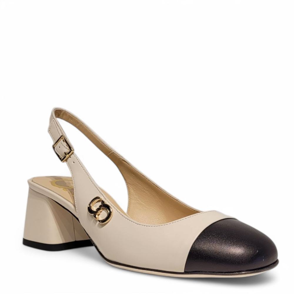Pantofi Cleo slingback bej 105