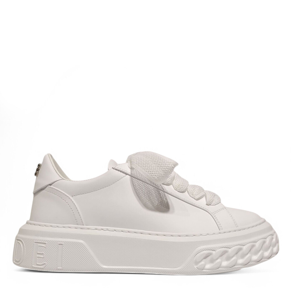 Sneakers Off Road albi cu siret tip plasa 105
