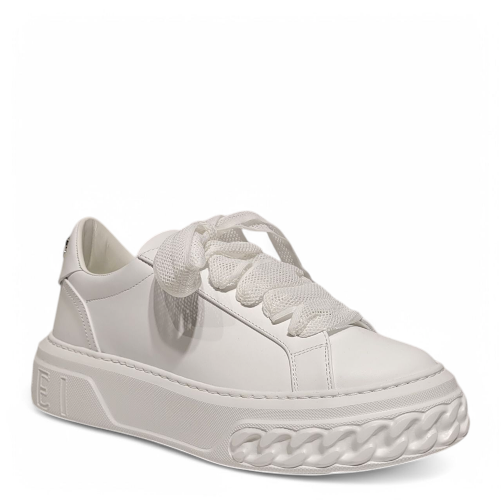 Sneakers Off Road albi cu siret tip plasa 105