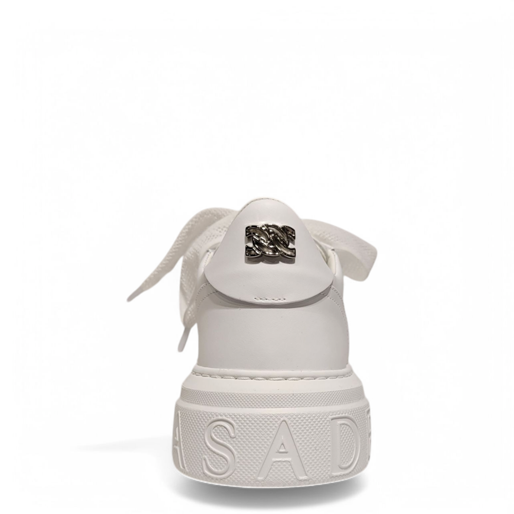 Sneakers Off Road albi cu siret tip plasa 105