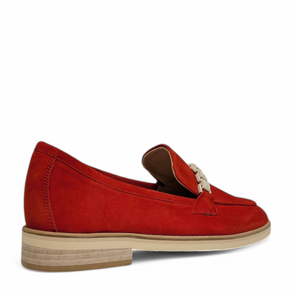 Loafers rosii din piele intoarsa 105