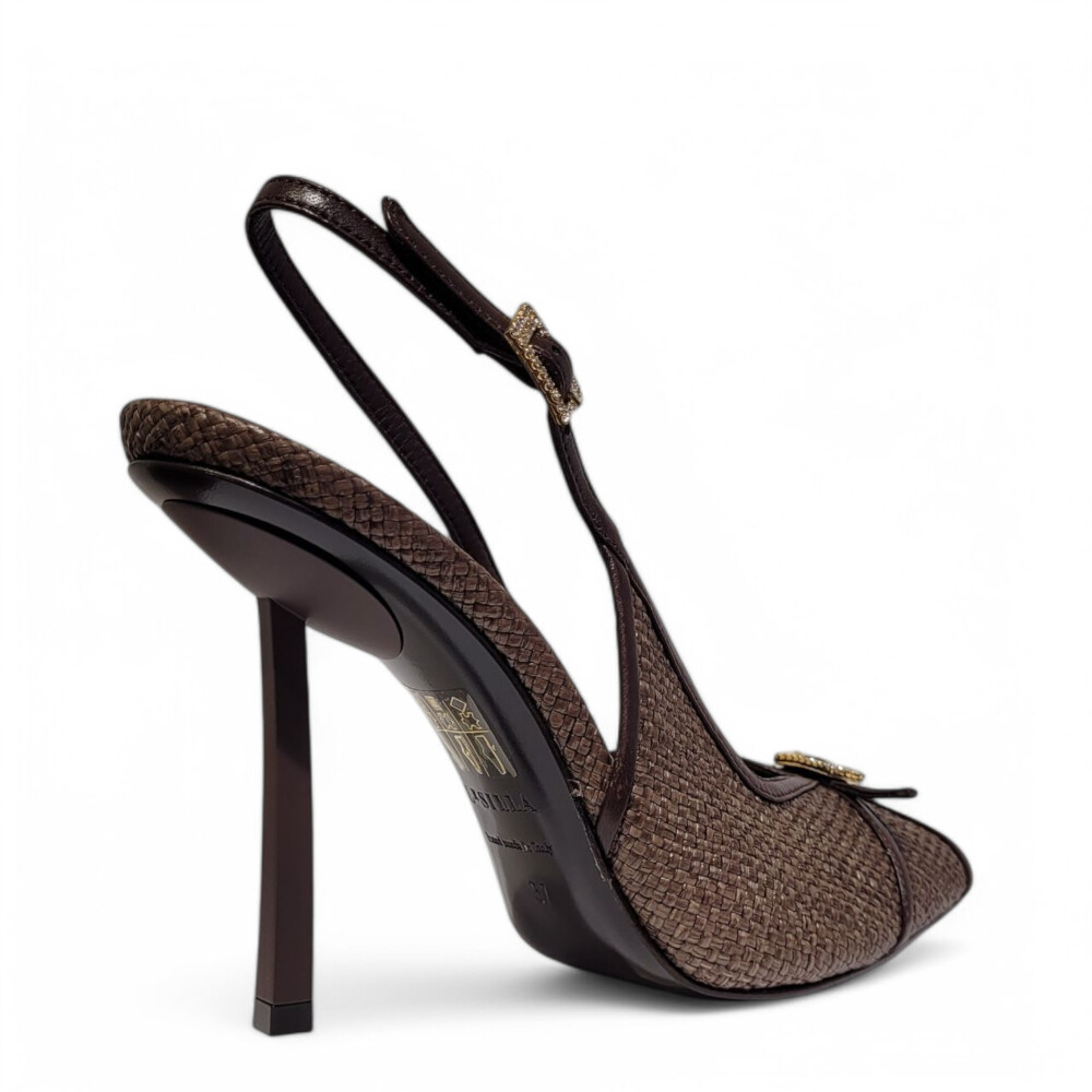 Pantofi Vittoria slingback maro ciocolata 105