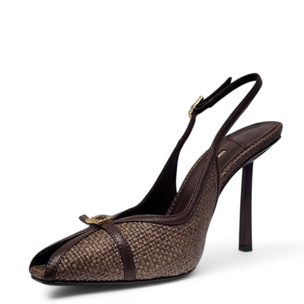 Pantofi Vittoria slingback maro ciocolata 105