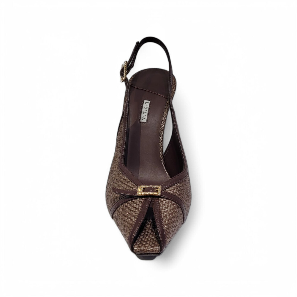 Pantofi Vittoria slingback maro ciocolata 105