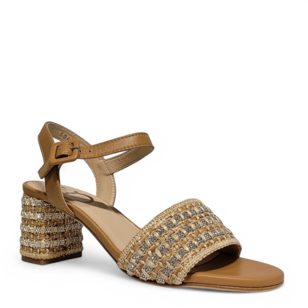 Sandale CC maro cu argintiu 105 Casadei