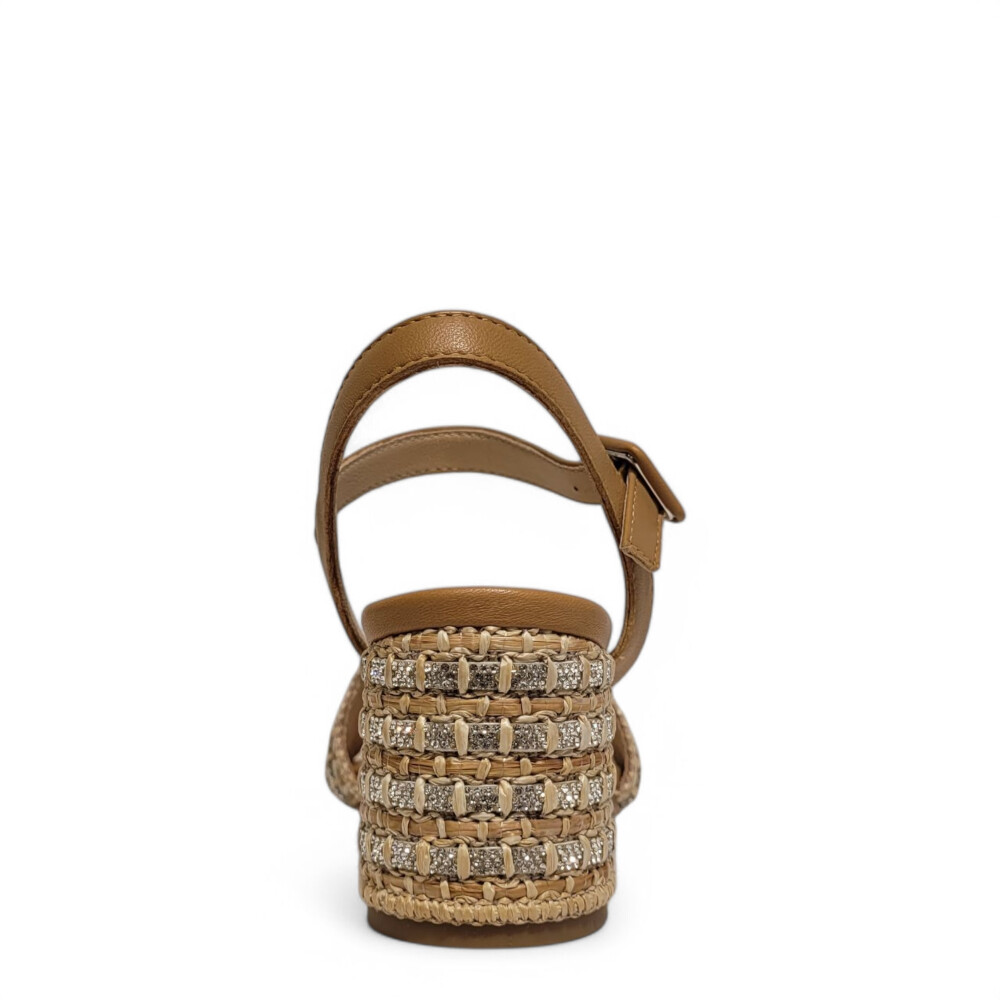 Sandale CC maro cu argintiu 105 Casadei