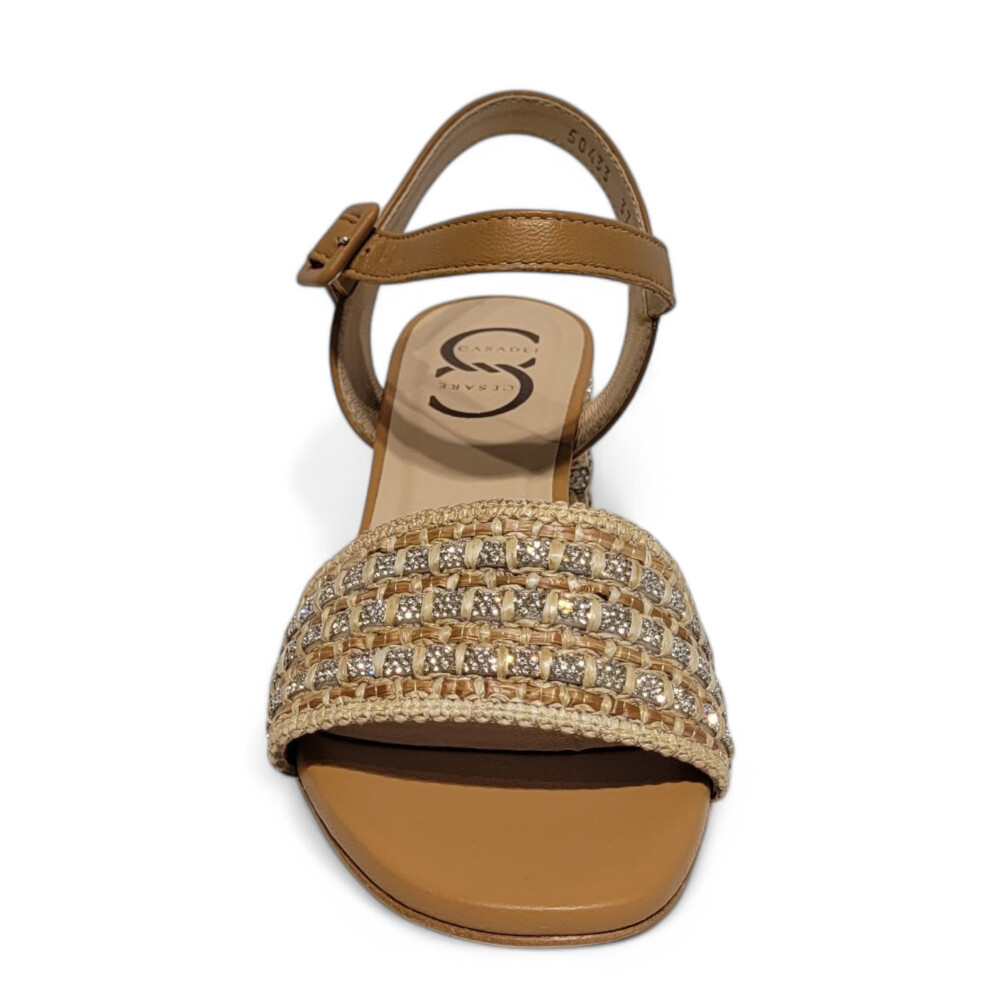Sandale CC maro cu argintiu 105 Casadei