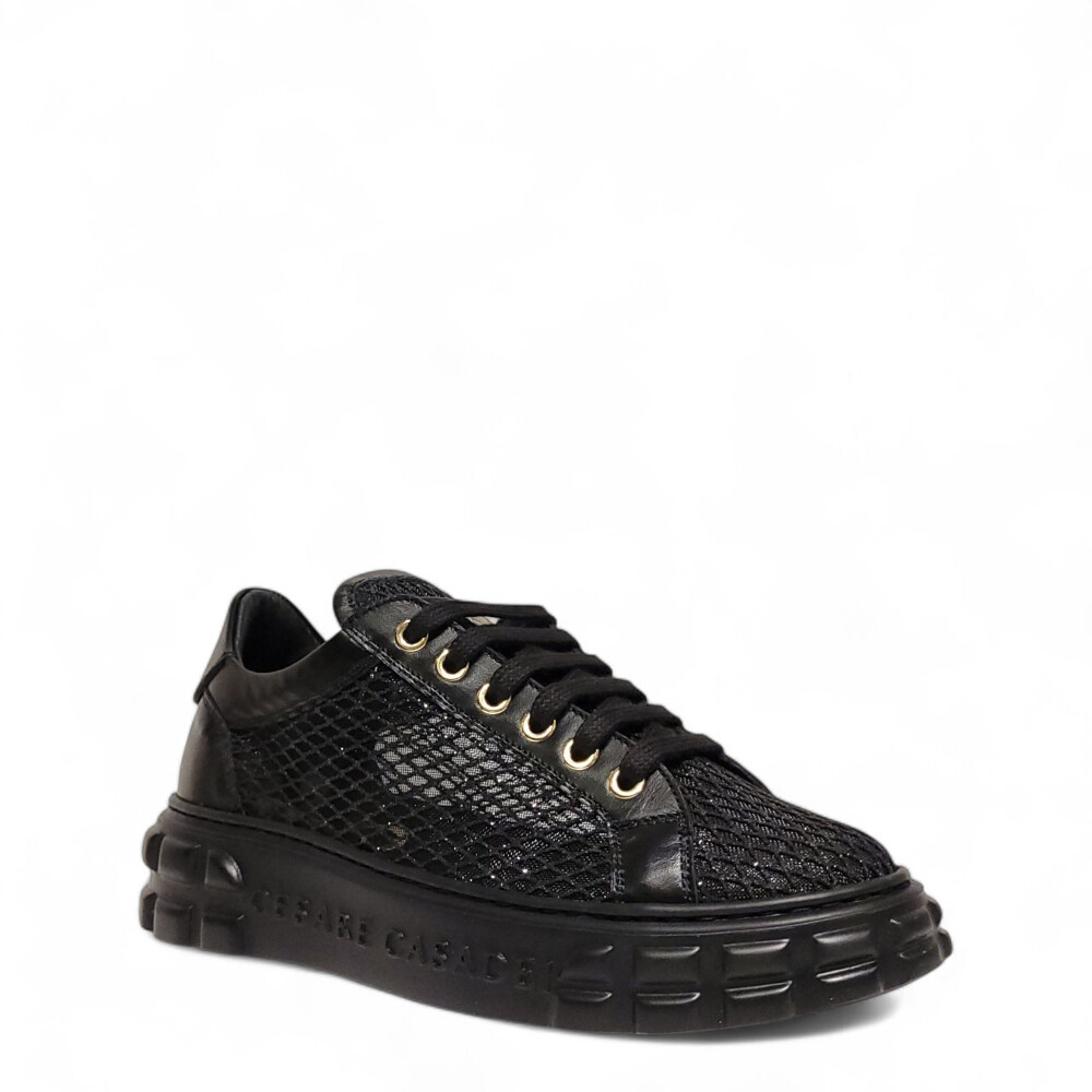 Sneakers Off Road negri model cu plasa 105