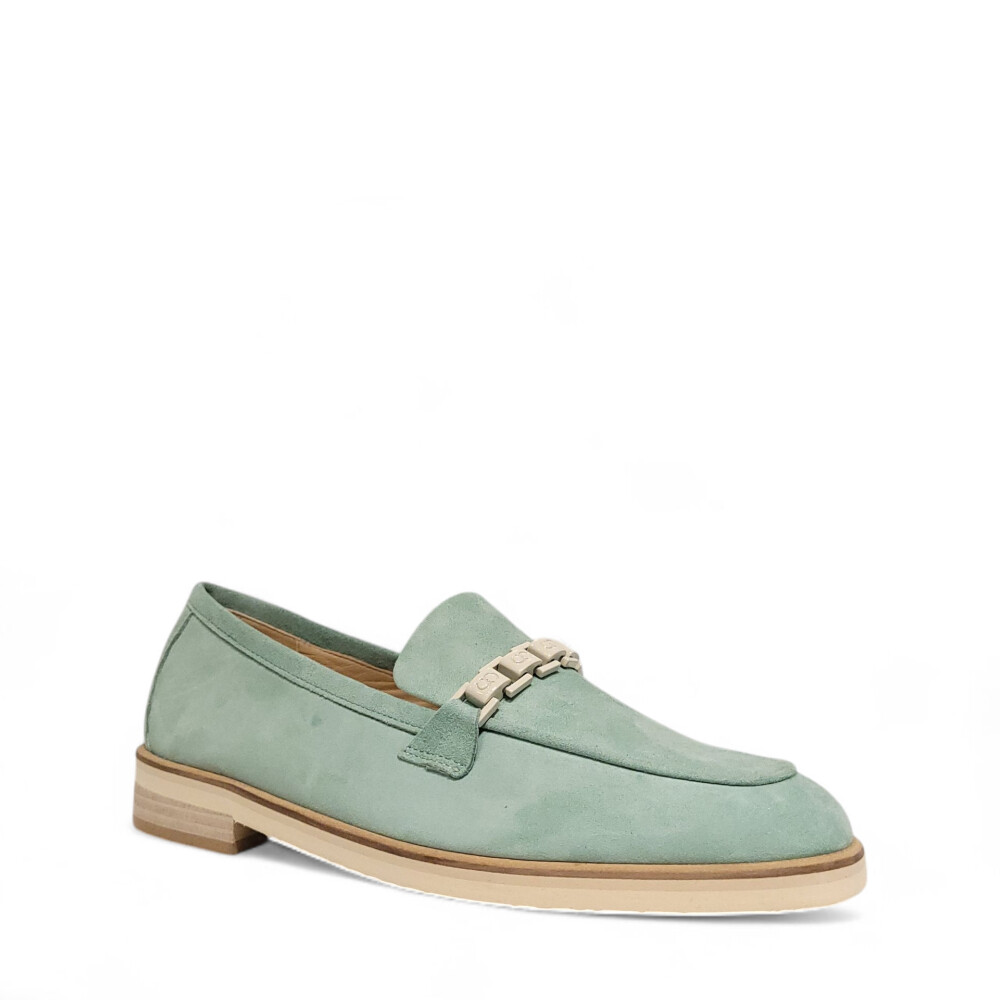 Loafers verzi din piele intoarsa 105