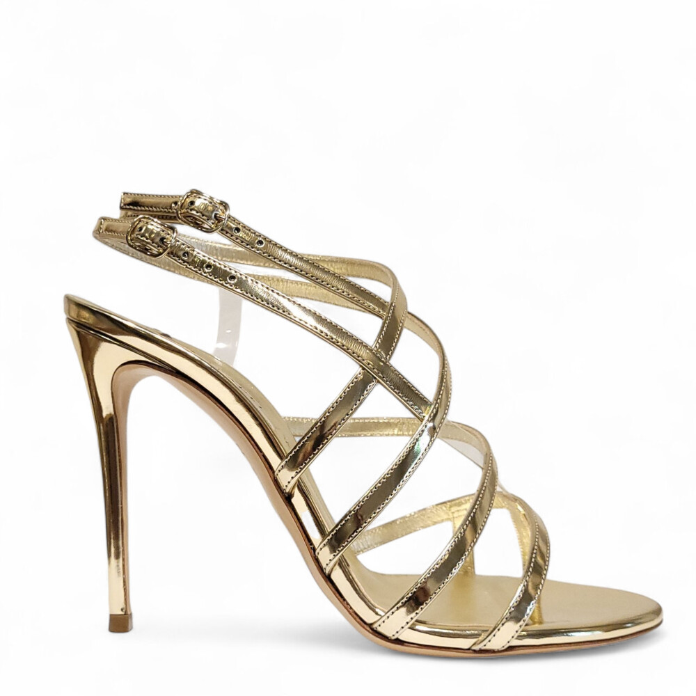 Sandale Julia Satin Cage aurii 105