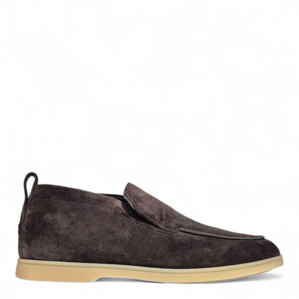 Loafers antracit Felix din piele intoarsa 205