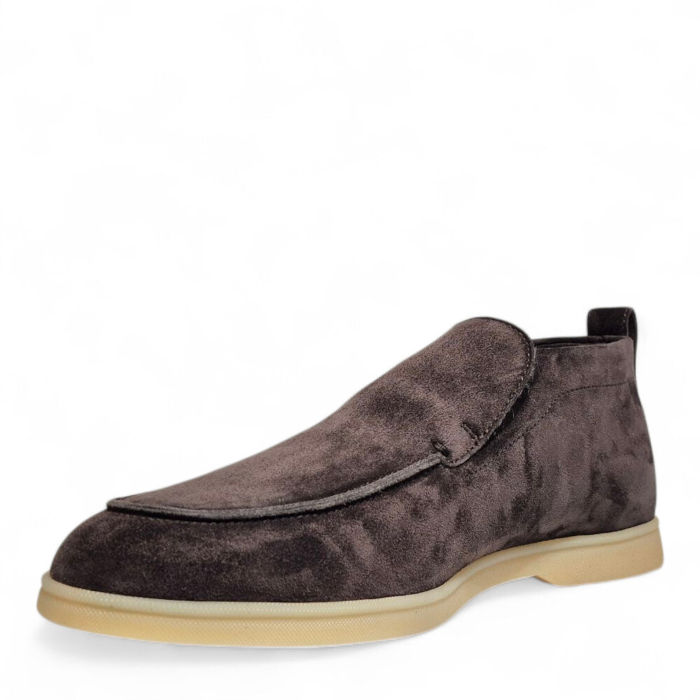 Loafers antracit Felix din piele intoarsa 205