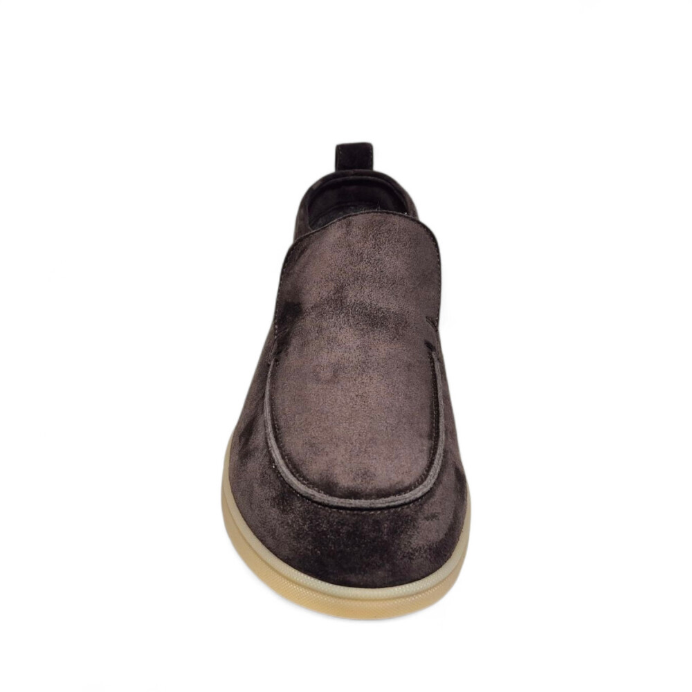 Loafers antracit Felix din piele intoarsa 205