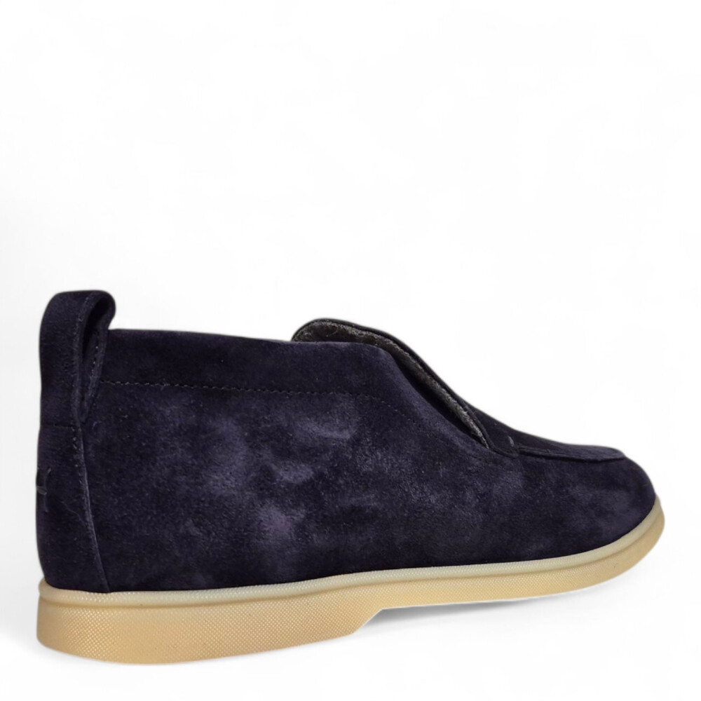 Loafers bleumarin Felix din piele intoarsa 205