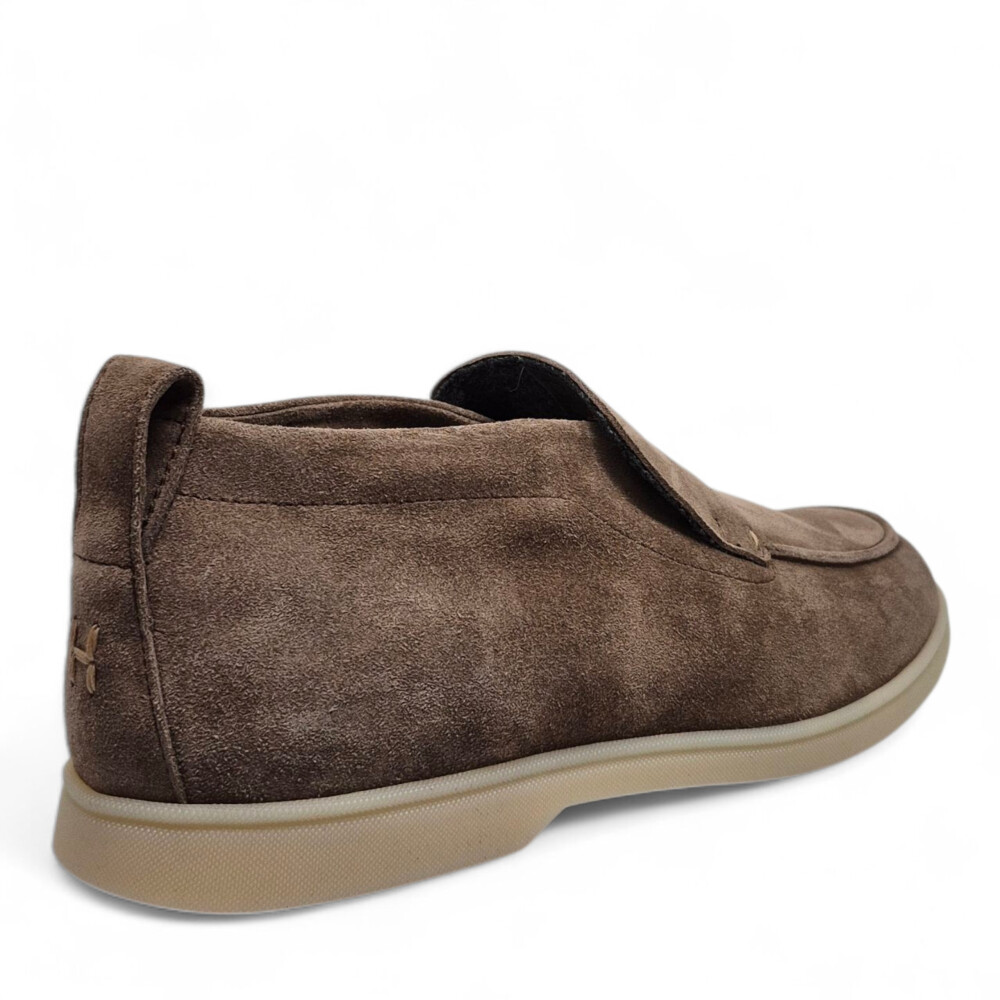 Loafers maro Felix din piele intoarsa  205