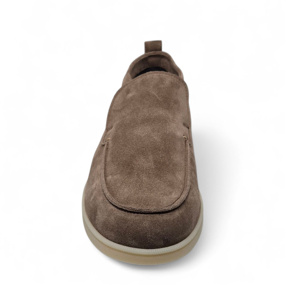 Loafers maro Felix din piele intoarsa  205