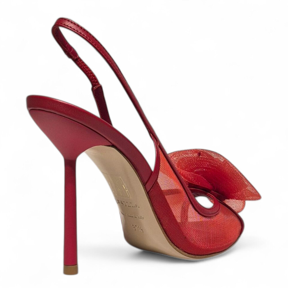 Pantofi slingback rosii 102