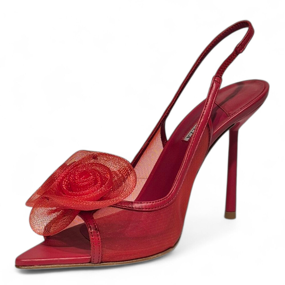 Pantofi slingback rosii 102