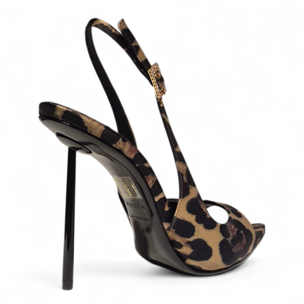 Pantofi slingback animal print 102