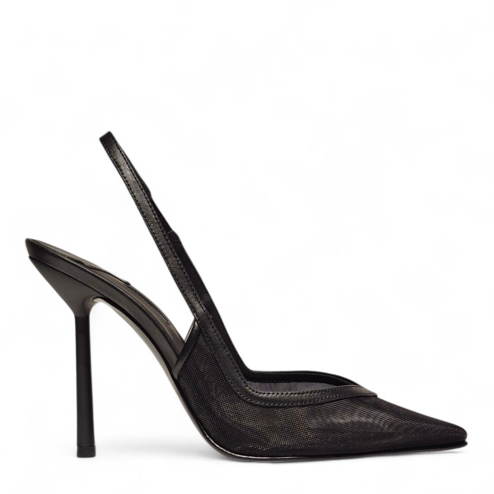 Pantofi slingback negru 102