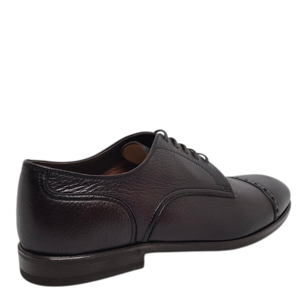 Pantofi Derby 73208 maro inchis 102