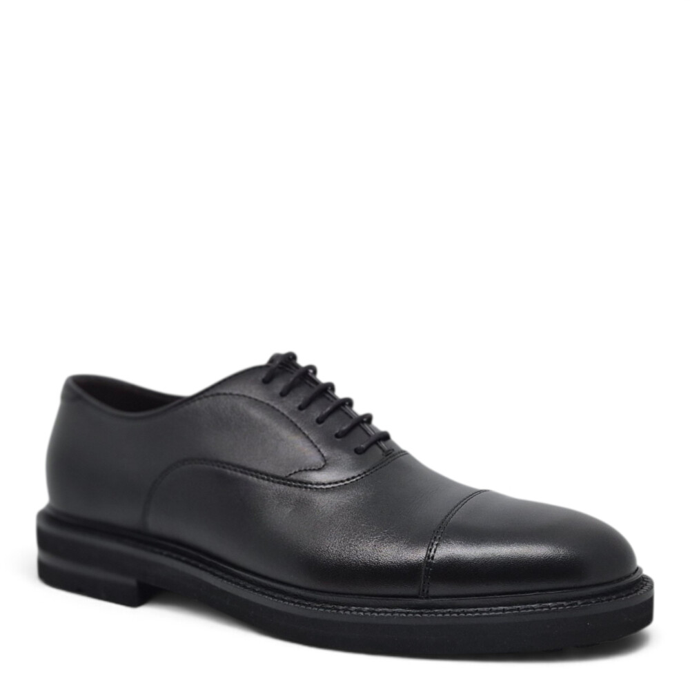 Pantofi Oxford 81300 negri V15 202