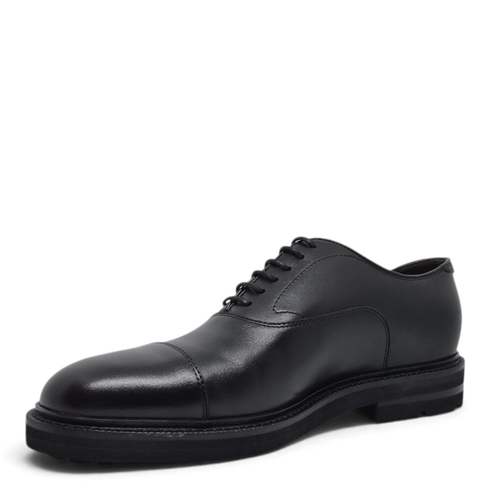 Pantofi Oxford 81300 negri V15 202