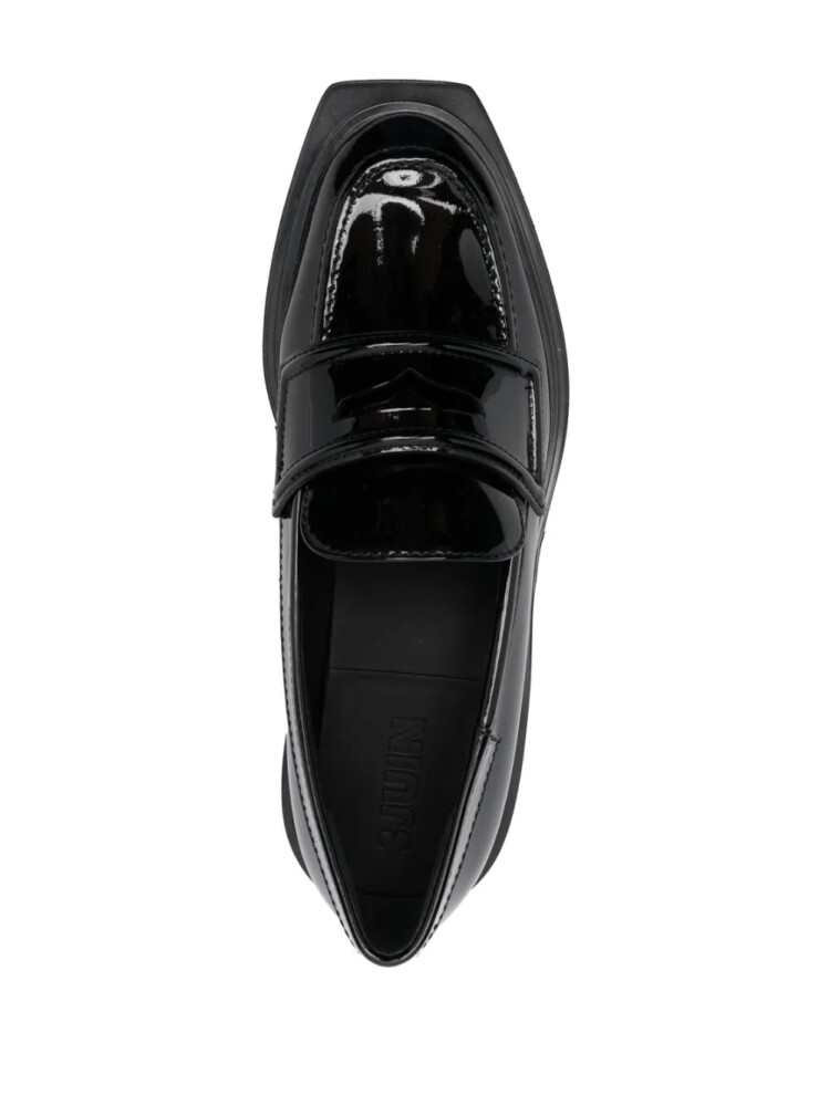 Loafers negri cu varf patrat
