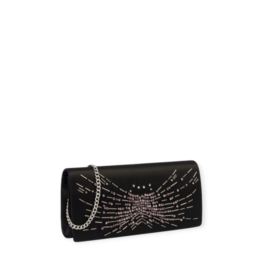 Geanta clutch cu aplicatii cristale