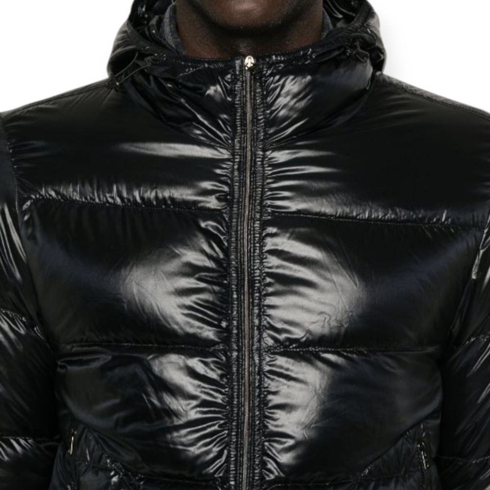 Jacheta de puf matlasata neagra