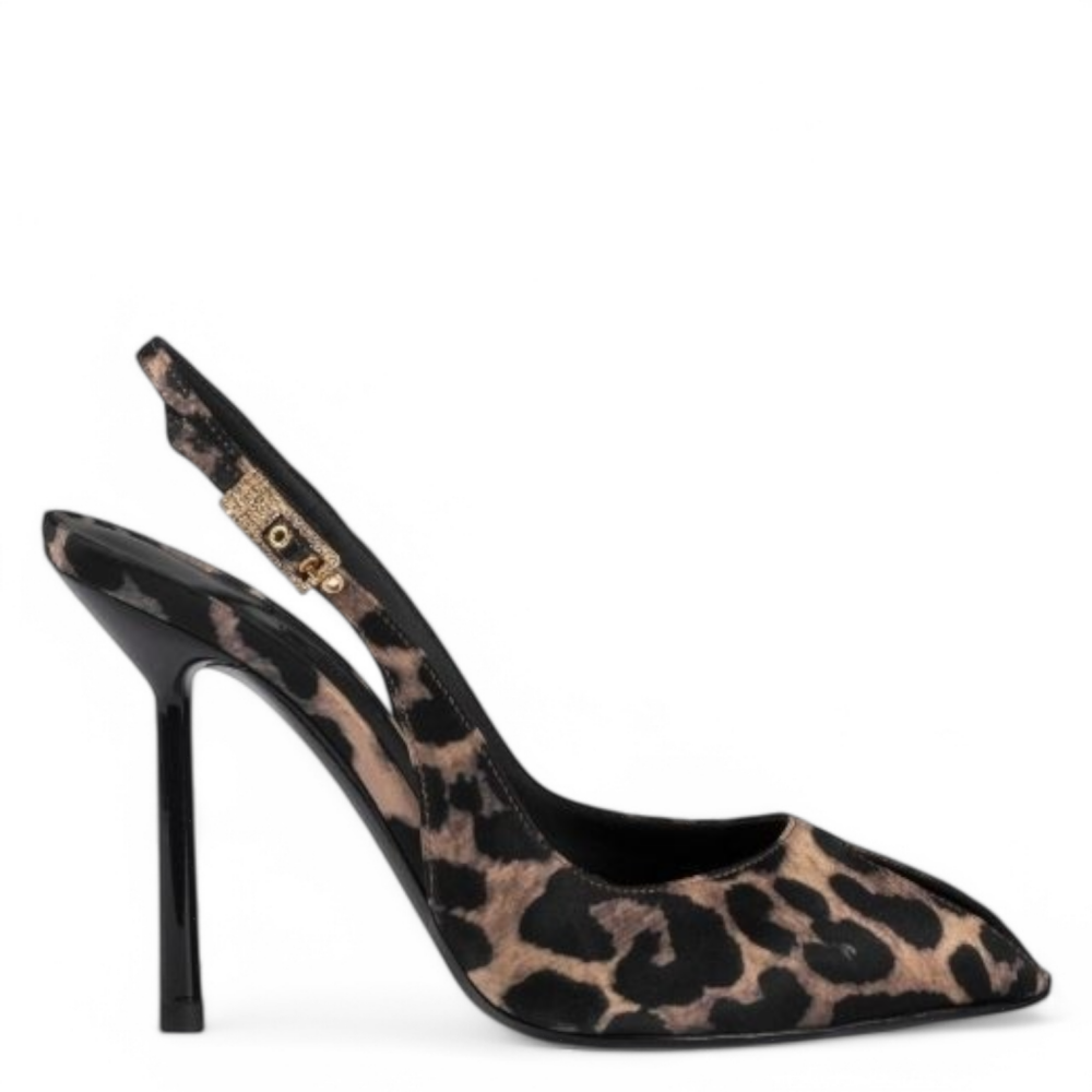 Pantofi Clivage slingback animal print 105
