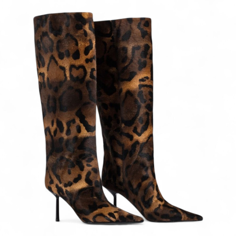 Cizme Bella print leopard 205