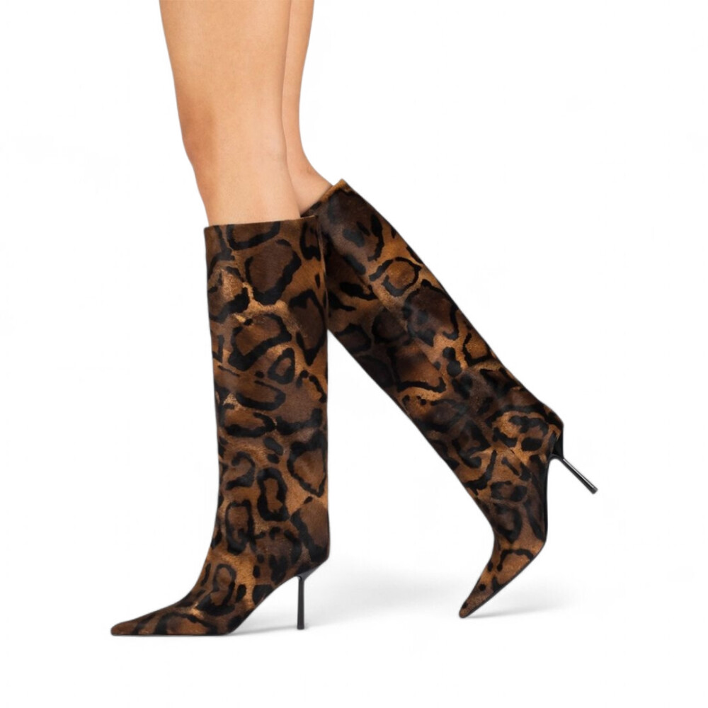 Cizme Bella print leopard 205