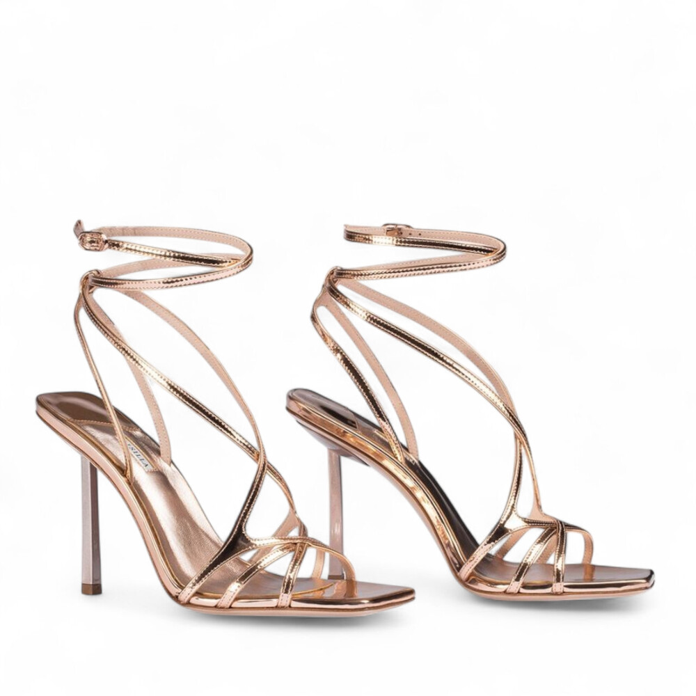 Sandale Belen roz auriu 205