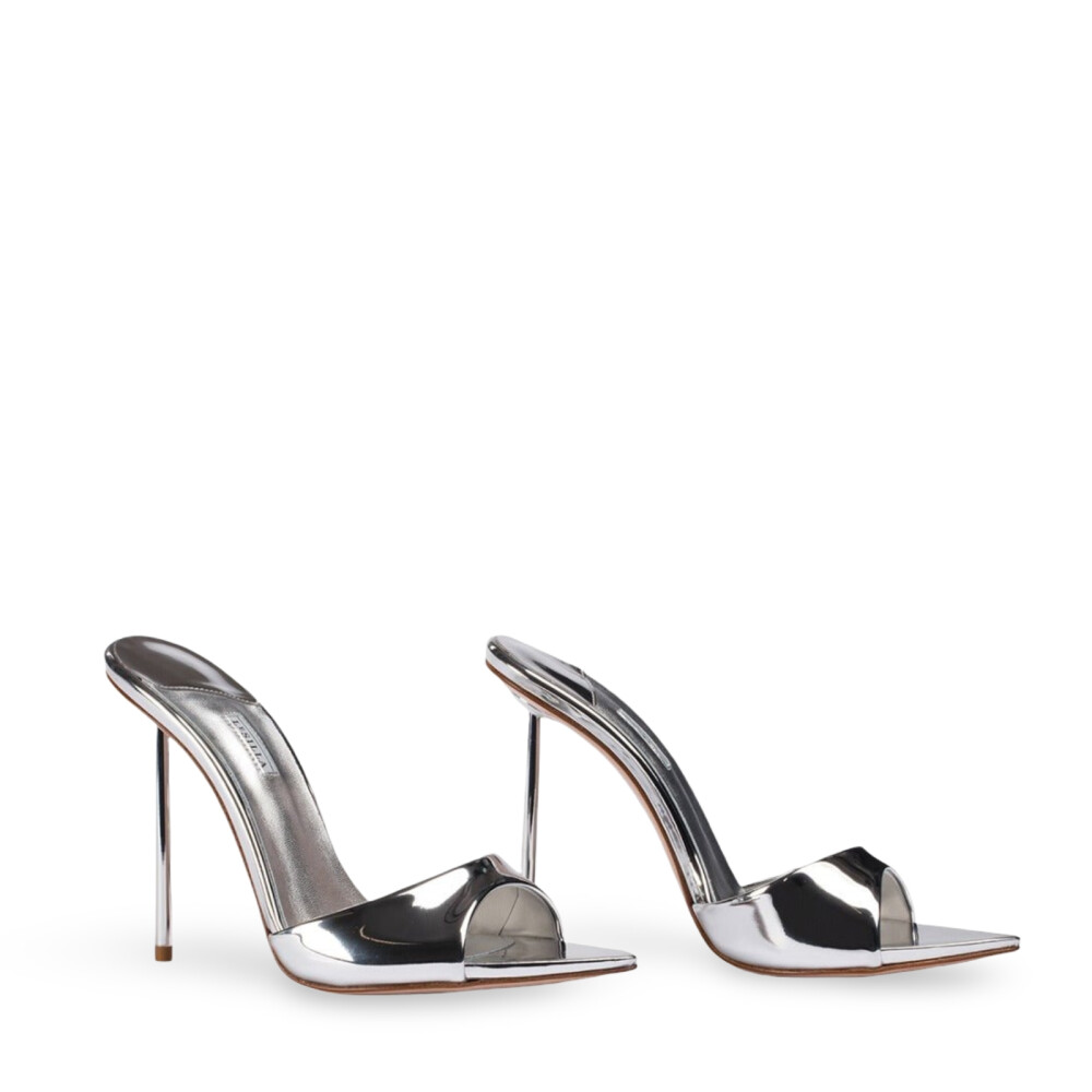 Sandale sabot Bella argintii  102