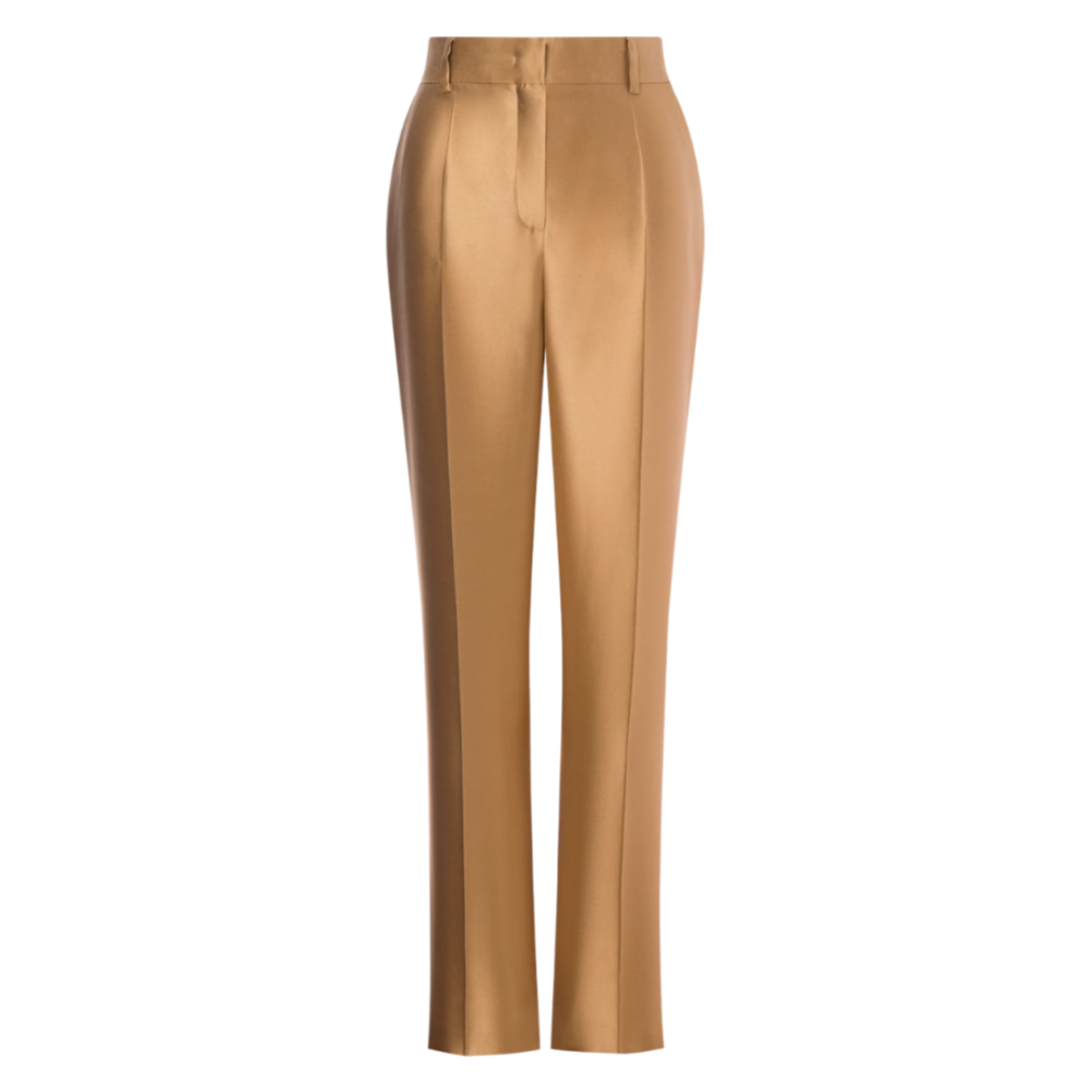 Pantaloni Mikado caramel