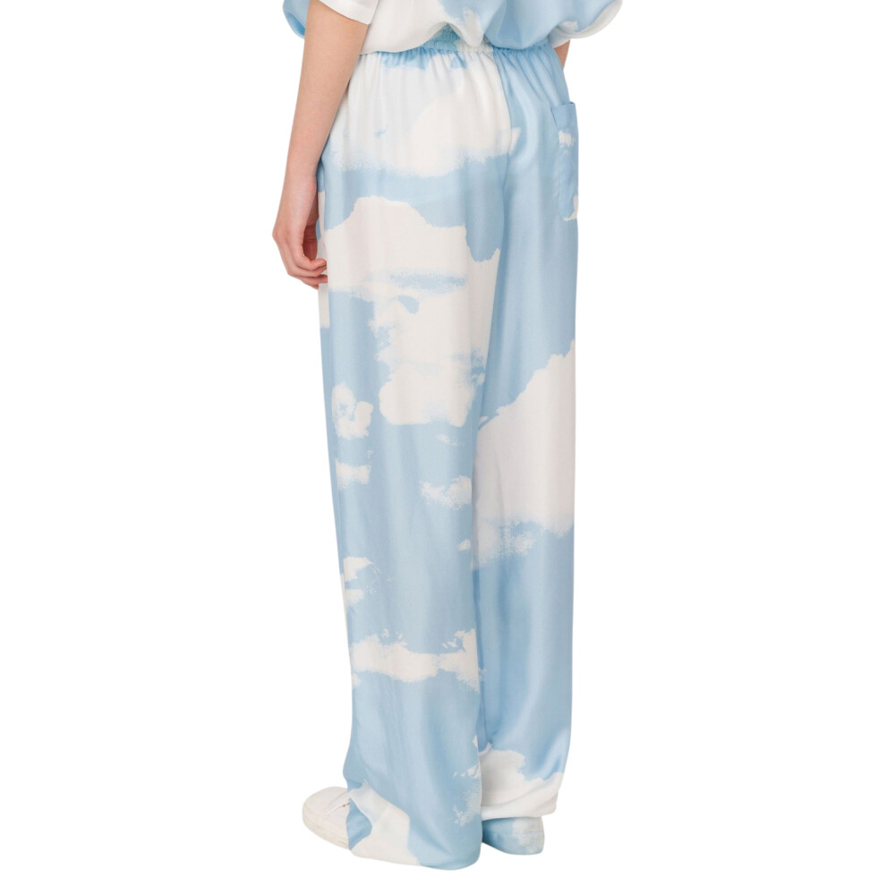 Pantaloni din twill de mătase Archive Clouds 205