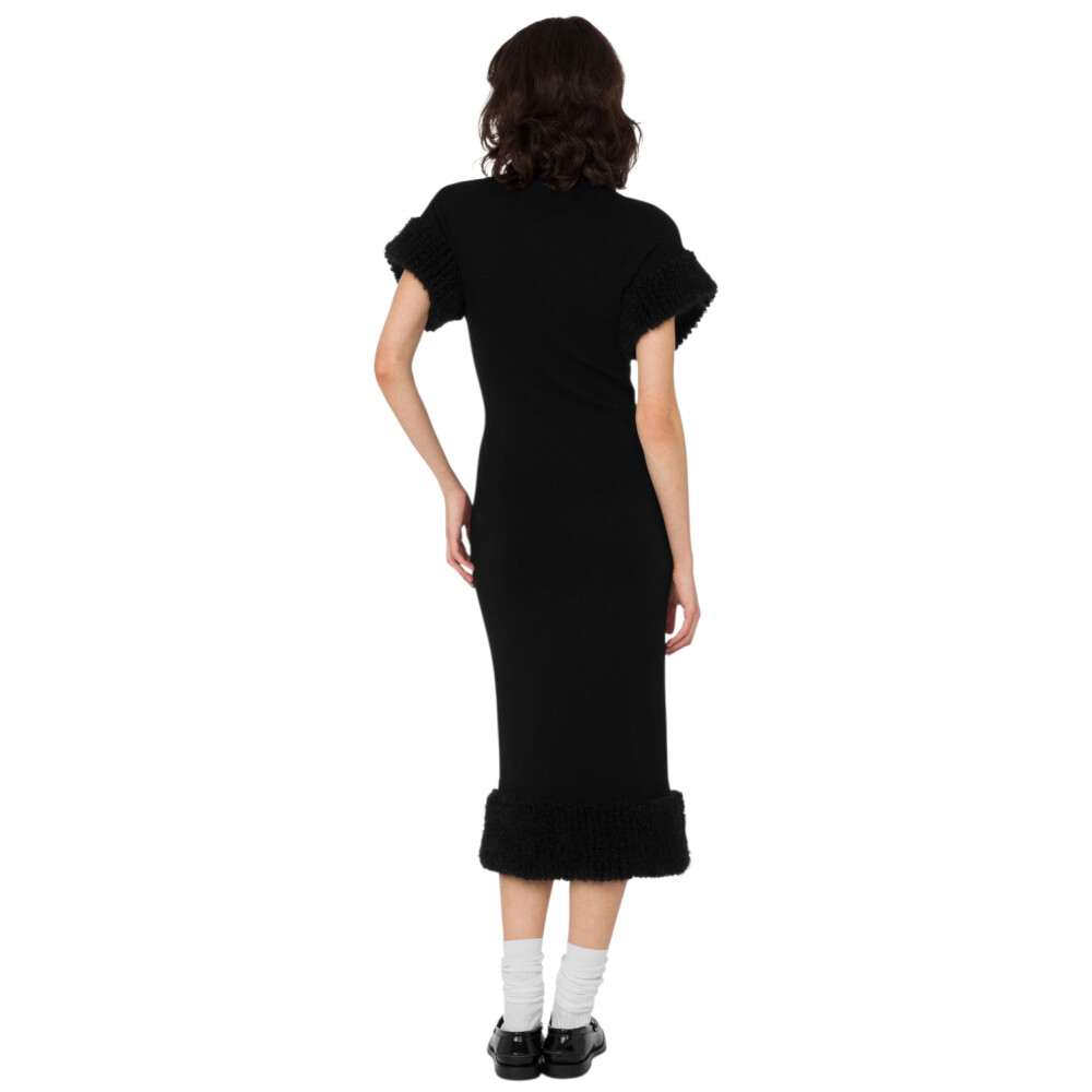 Rochie neagra din amestec de lână 205