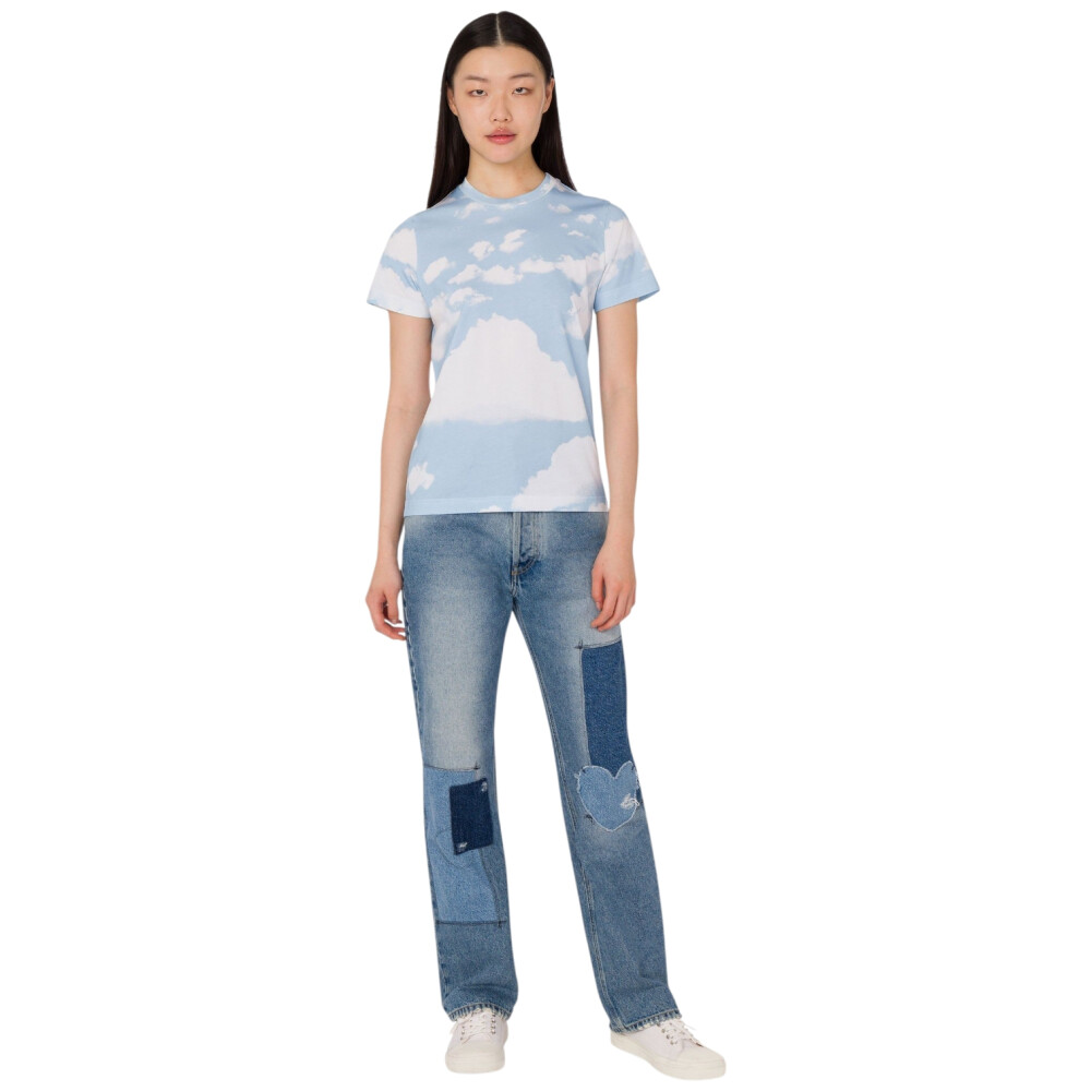 Tricou din jerseu de bumbac organic Archive Clouds 205