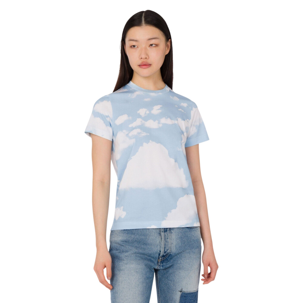 Tricou din jerseu de bumbac organic Archive Clouds 205