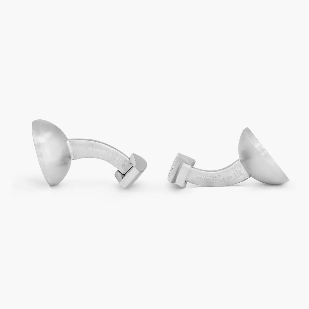 Butoni Starburst Bowl rosii, placati cu paladiu CF1344