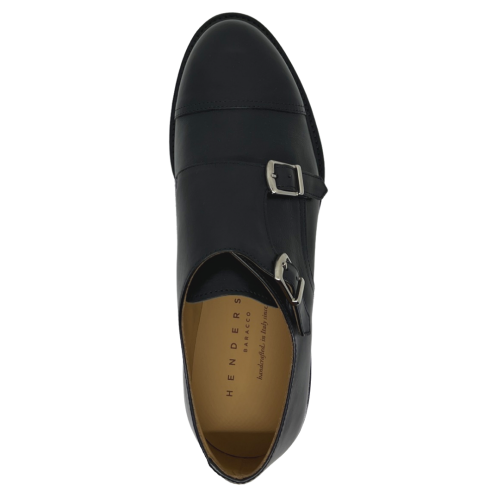 Loafers negrii cu catarame