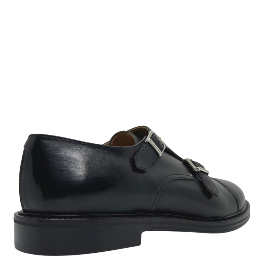 Loafers negrii cu catarame