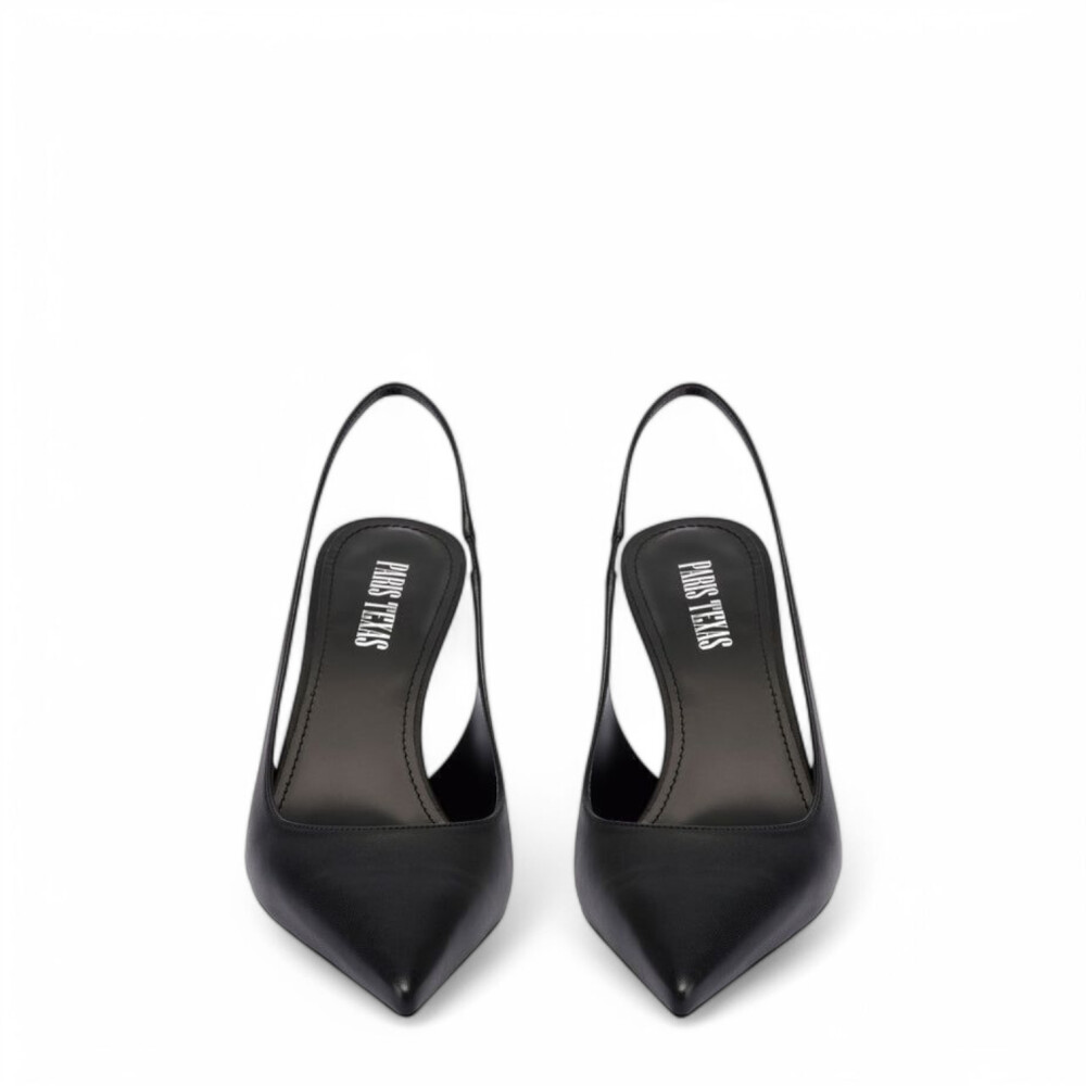 Pantofi slingback Lidia negri din piele naturala 105