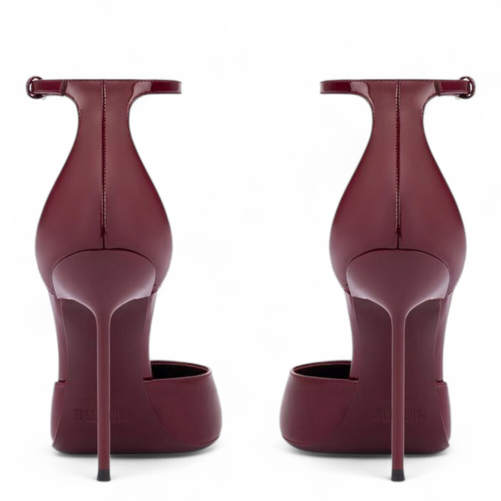 Pantofi Lidia bordo din piele lacuita 205