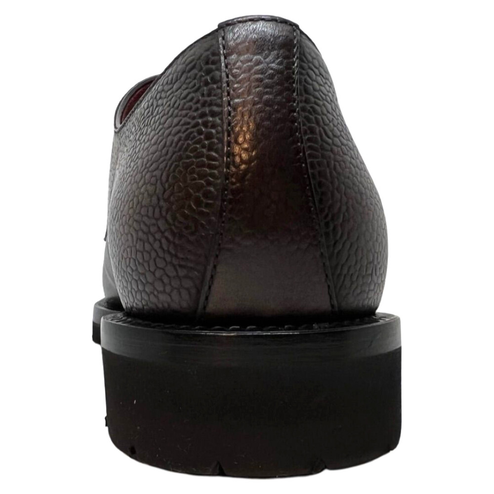 Pantofi Derby maro din piele naturală