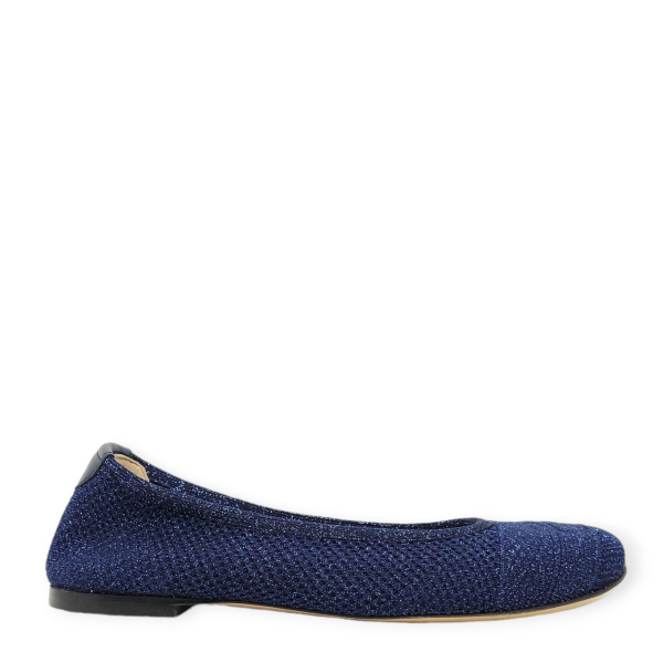 Balerini albastri cu glitter 214