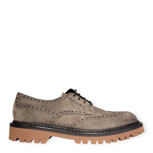 Pantofi Derby maro deschis  U067