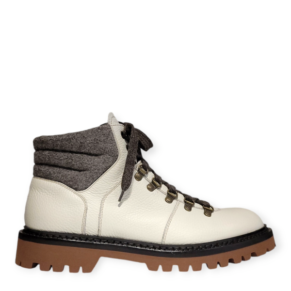 Ghete crem casual U069